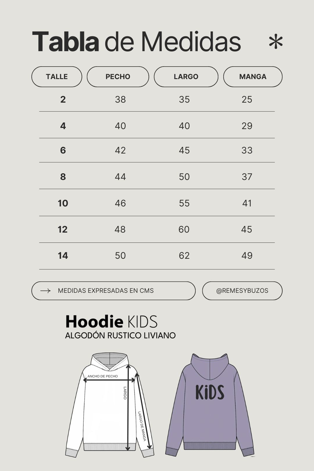 HOODIE RUSTICO KID PERSONALIZADO