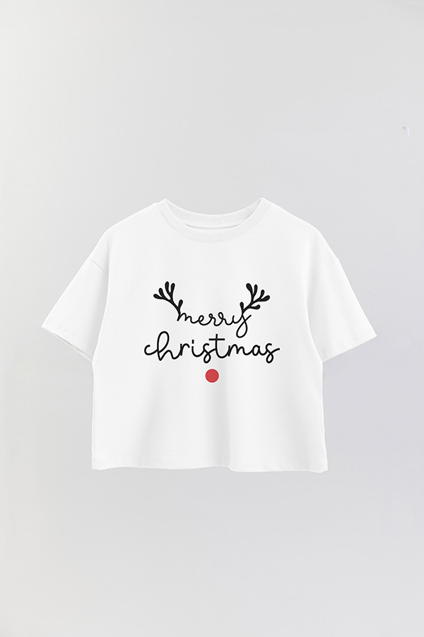 REMERA CROP MERRY CHRISTMAS 1