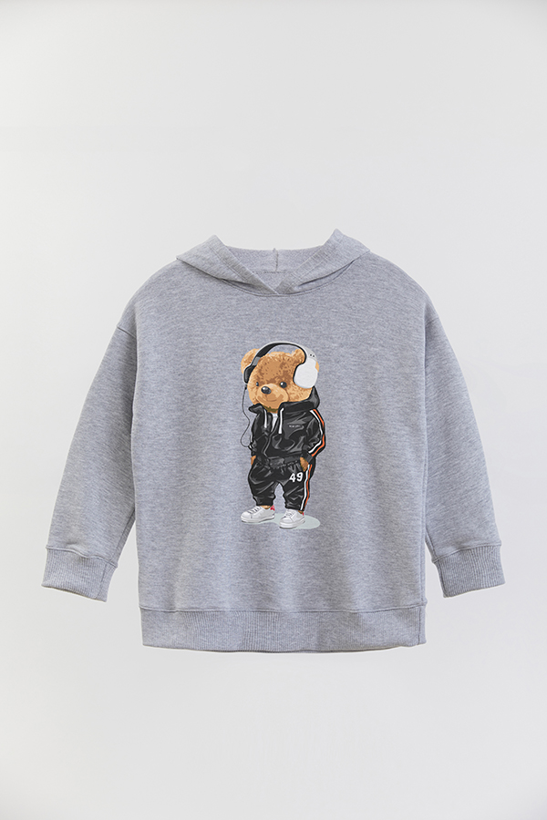 HOODIE RUSTICO BOY TEDDY MUSIC IN THE HEADPHONES