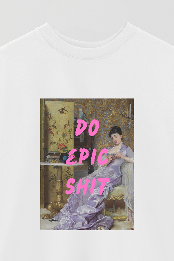 REMERA OVER ESTAMPADA ART COLLECTION 53 DO EPIC SHIT
