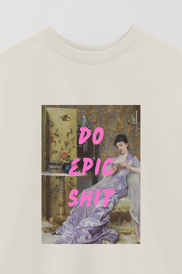 REMERA OVER ESTAMPADA ART COLLECTION 53 DO EPIC SHIT