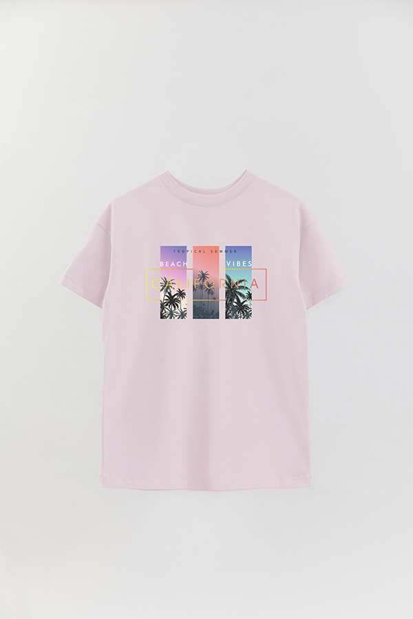 REMERA OVER ESTAMPADA TROPICAL SUMMER
