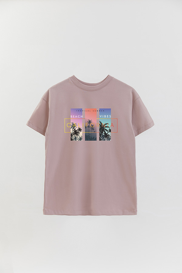 REMERA OVER ESTAMPADA TROPICAL SUMMER