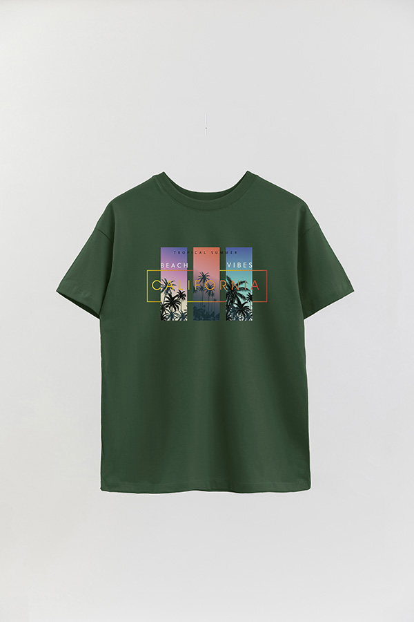 REMERA OVER ESTAMPADA TROPICAL SUMMER