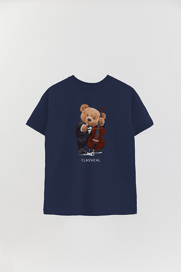 REMERA OVER ESTAMPADA UNISEX TEDDY CLASSICAL