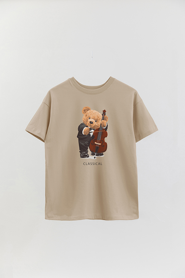REMERA OVER ESTAMPADA UNISEX TEDDY CLASSICAL