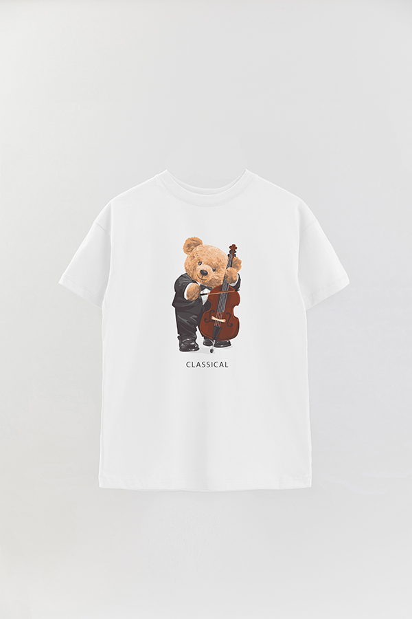 REMERA OVER ESTAMPADA UNISEX TEDDY CLASSICAL