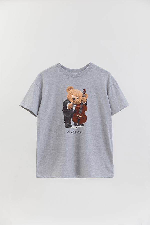 REMERA OVER ESTAMPADA UNISEX TEDDY CLASSICAL