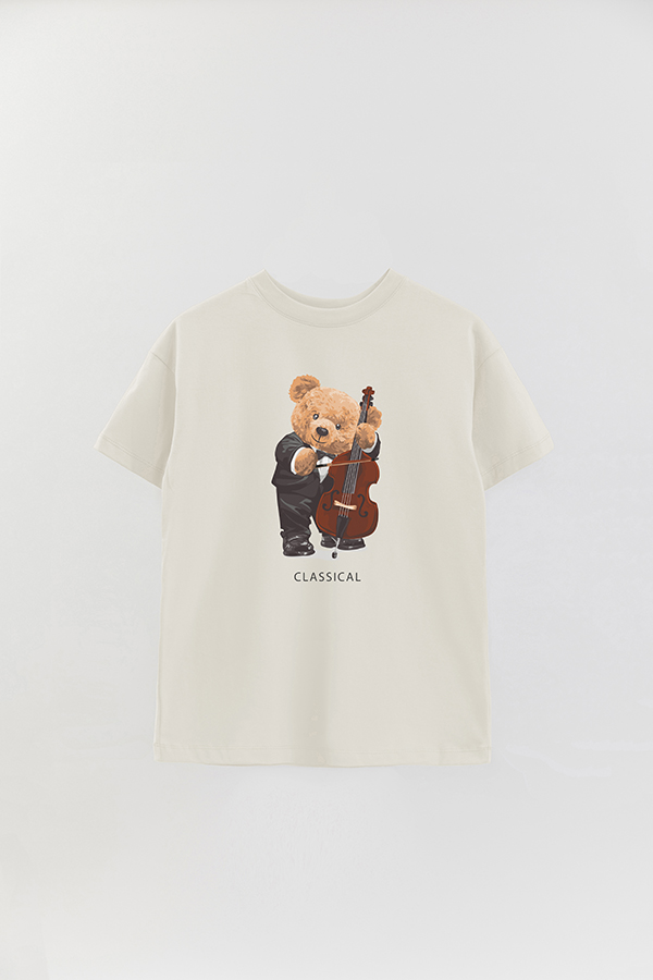 REMERA OVER ESTAMPADA UNISEX TEDDY CLASSICAL
