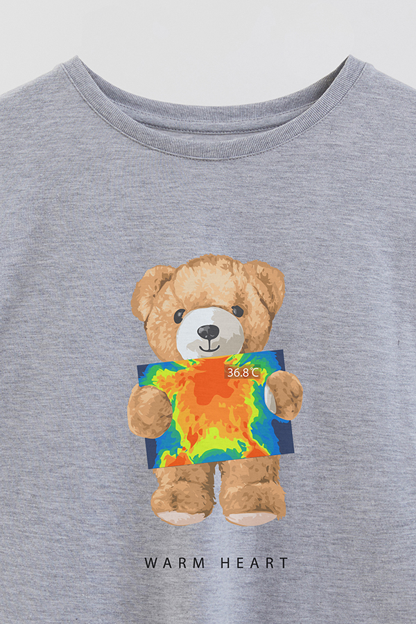 REMERA GB OVERSIZE TEDDY WARM HEART