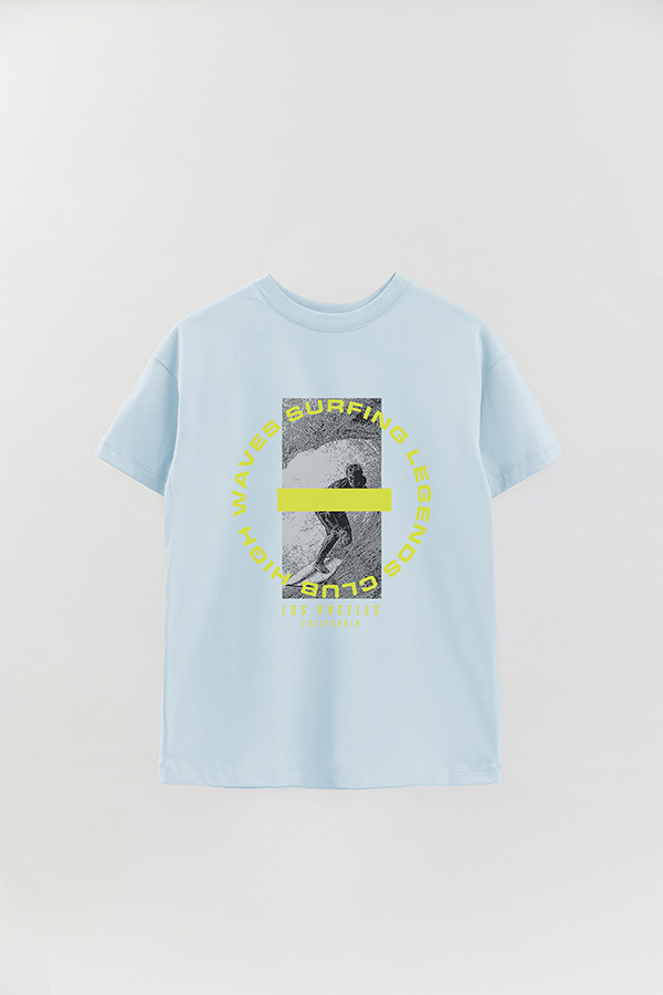 REMERA OVER ESTAMPADA SURFING LEGENDS