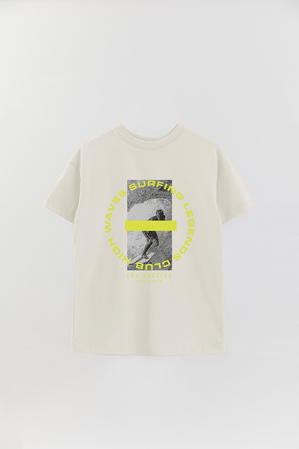REMERA OVER ESTAMPADA SURFING LEGENDS