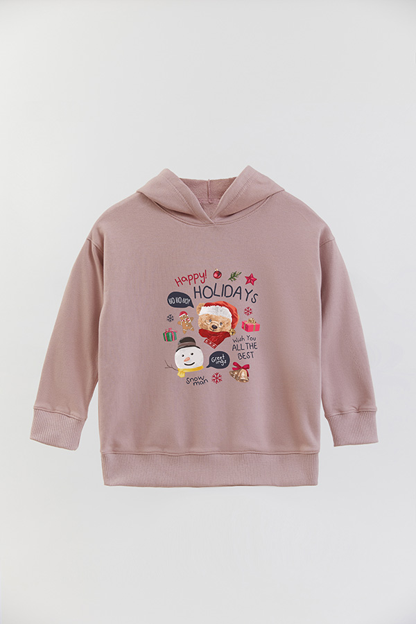 HOODIE RUSTICO KIDS TEDDY HOLIDAYS