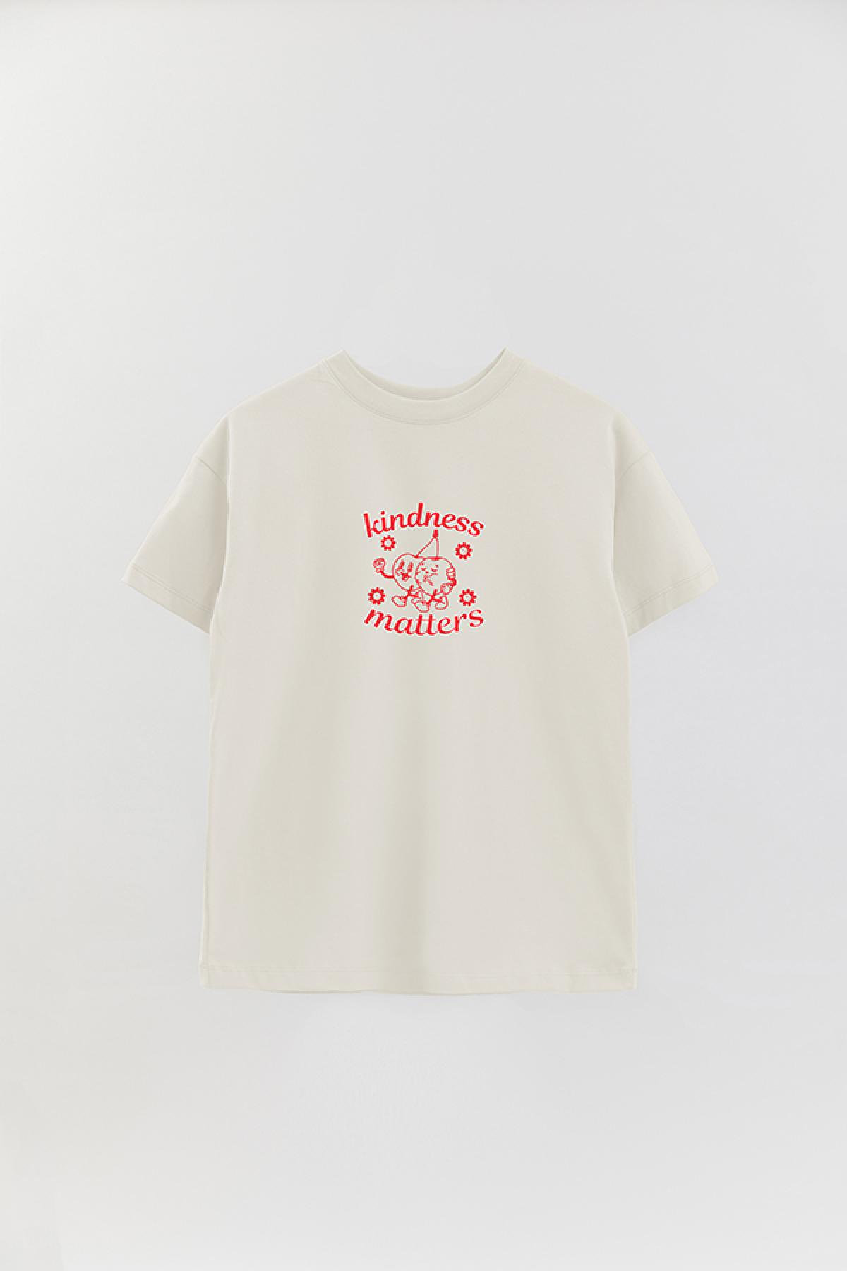 REMERA OVER ESTAMPADA BH KINDNESS
