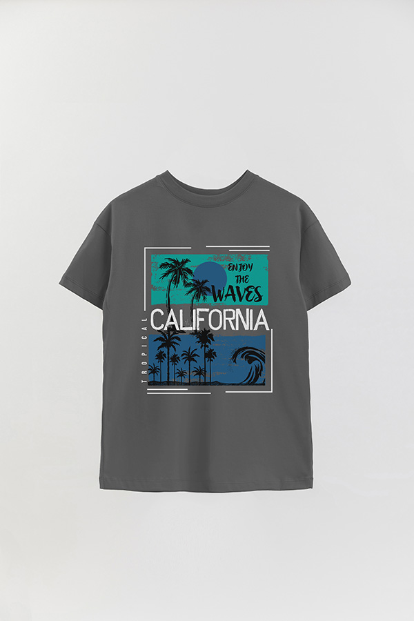 REMERA OVER ESTAMPADA CALIFORNIA WAVES