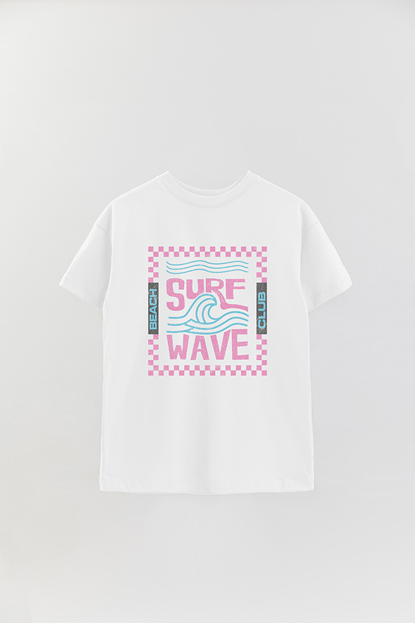 REMERA OVER ESTAMPADA SURF WAVE