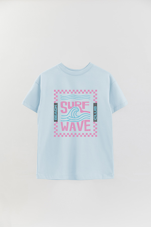 REMERA OVER ESTAMPADA SURF WAVE
