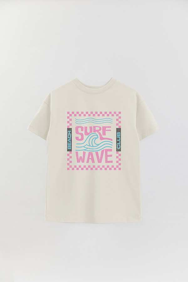 REMERA OVER ESTAMPADA SURF WAVE