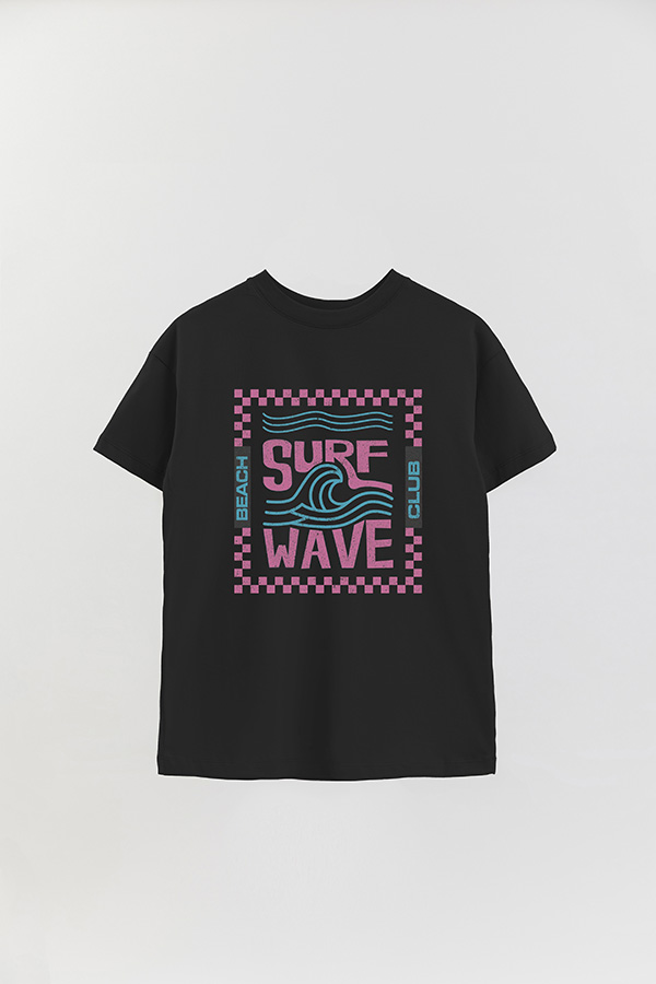 REMERA OVER ESTAMPADA SURF WAVE