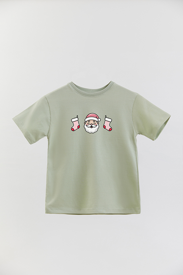 REMERA BASICA ESTAMPADA SPL SANTA CHRISTMAS
