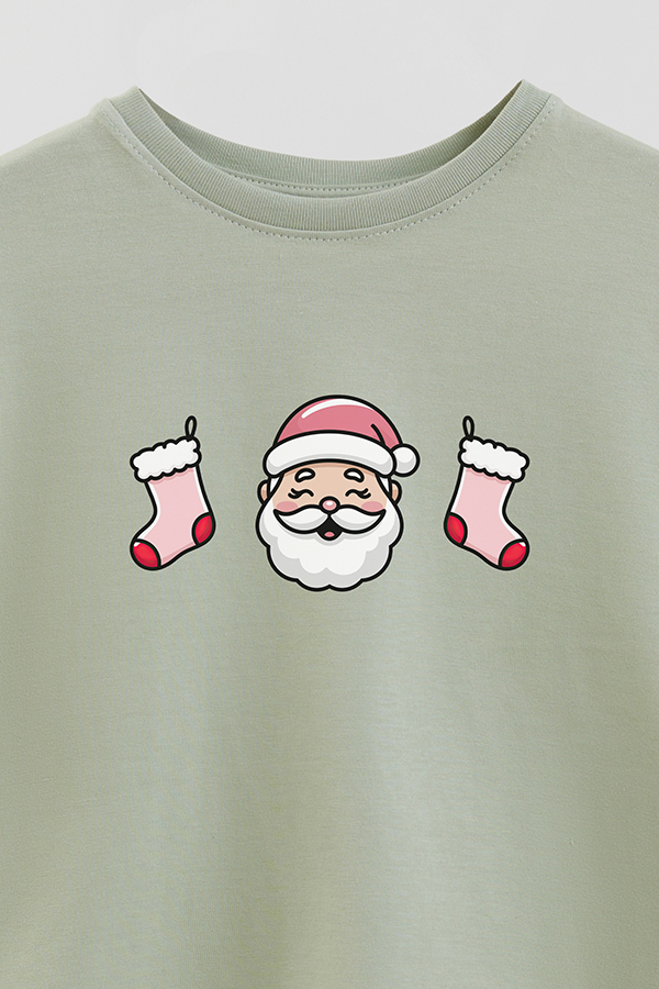 REMERA BASICA ESTAMPADA SPL SANTA CHRISTMAS