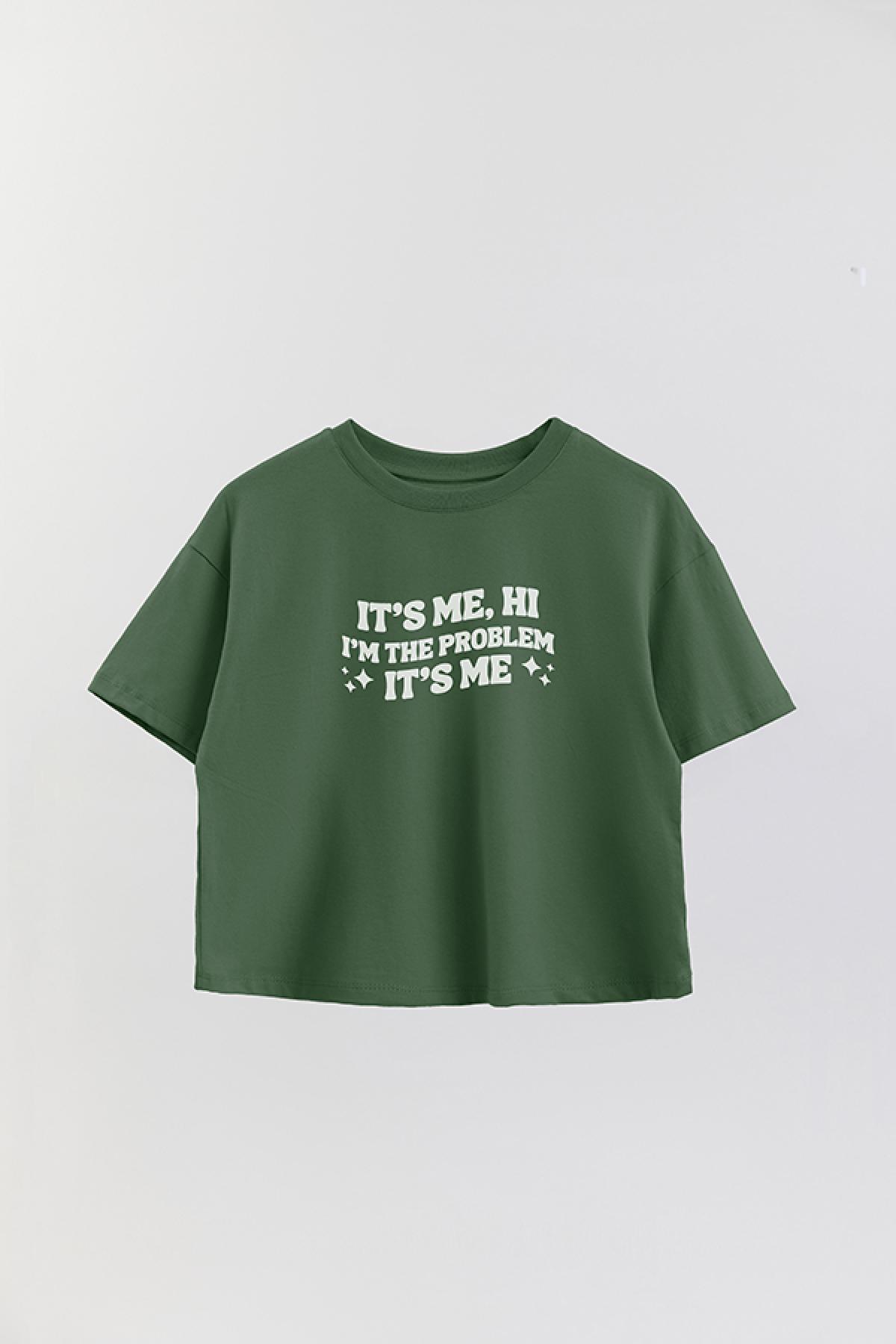 REMERA CROP ESTAMPADA TL IT'S ME HI