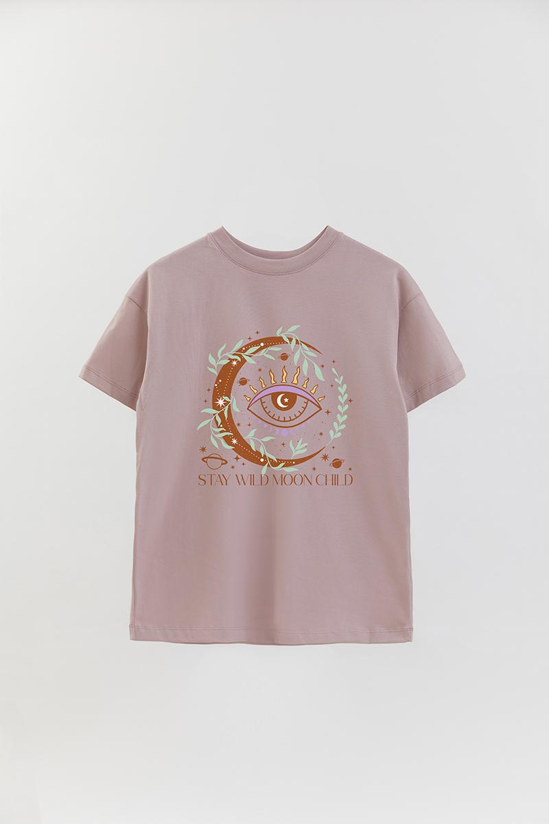 REMERA OVER ESTAMPADA MST STAY WILD MOON CHILD