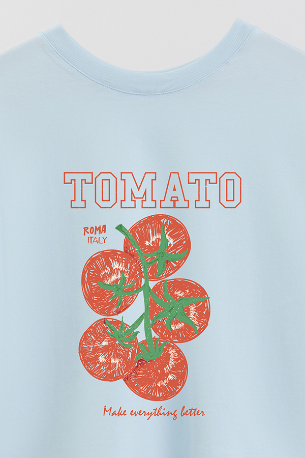 REMERA CROP ESTAMPADA FRSP TOMATO