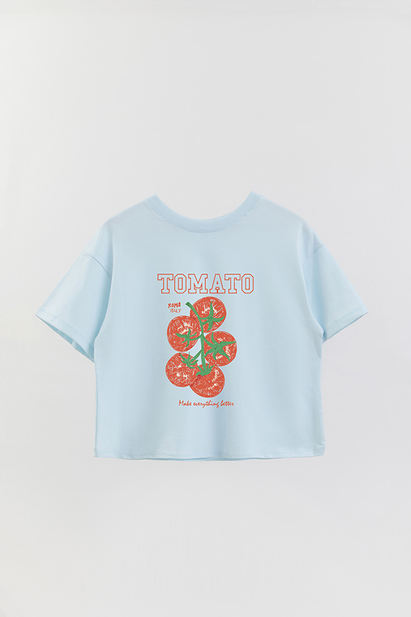 REMERA CROP ESTAMPADA FRSP TOMATO