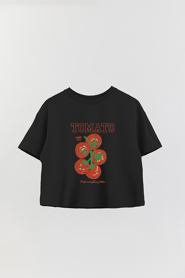REMERA CROP ESTAMPADA FRSP TOMATO
