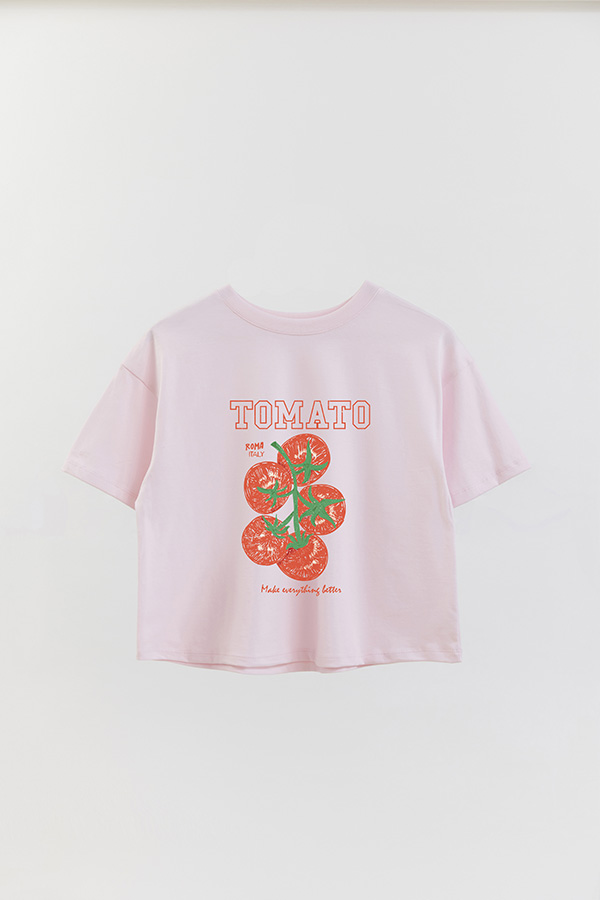 REMERA CROP ESTAMPADA FRSP TOMATO