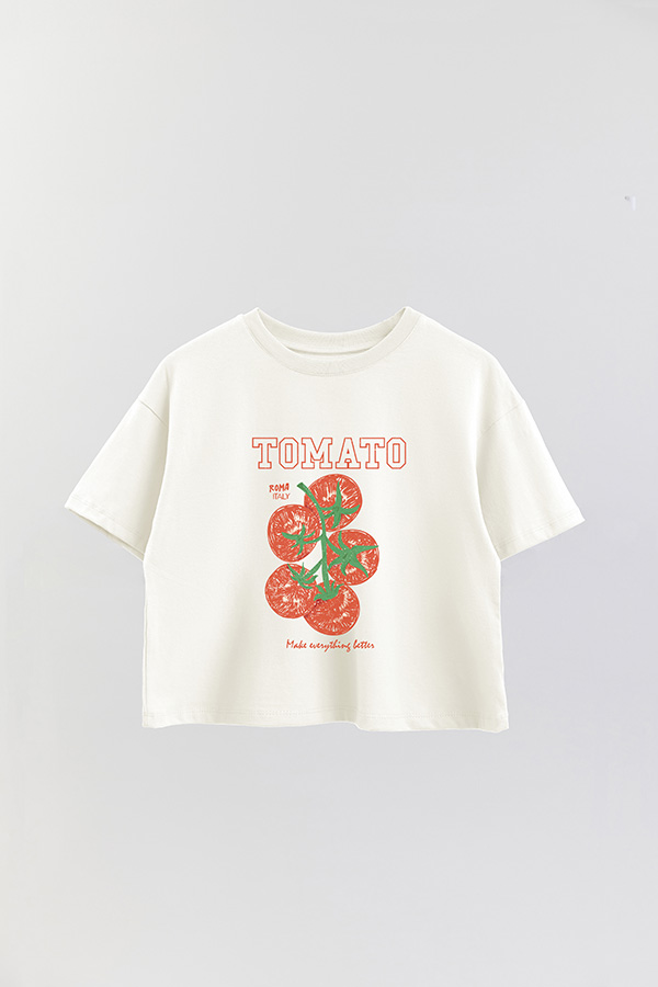 REMERA CROP ESTAMPADA FRSP TOMATO