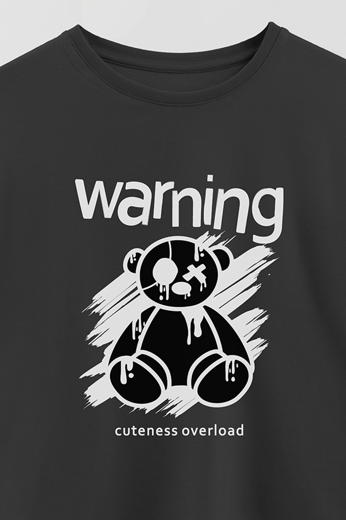 REMERA BOY OVER TEDDY WARNING