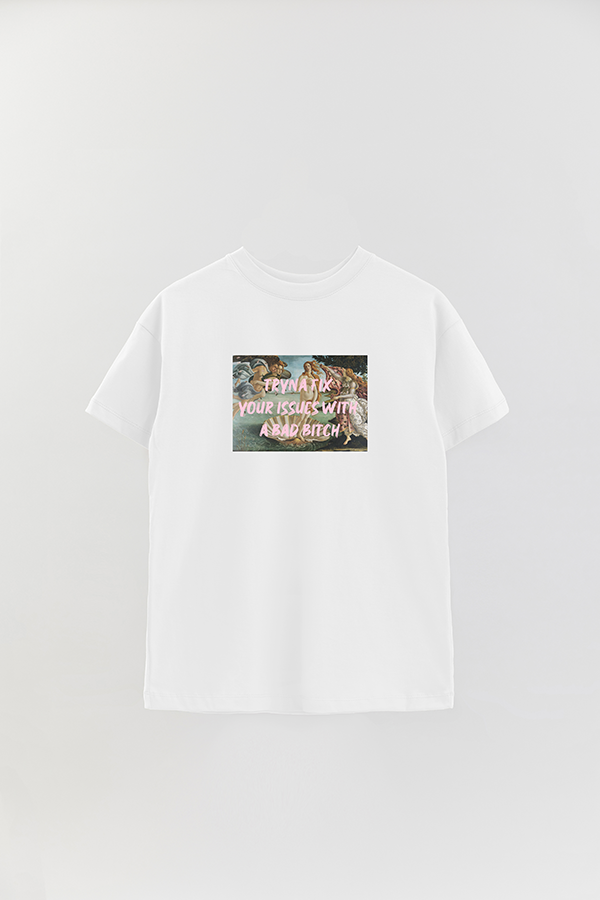 REMERA OVER ESTAMPADA ART COLLECTION 76 TRYNA FIX