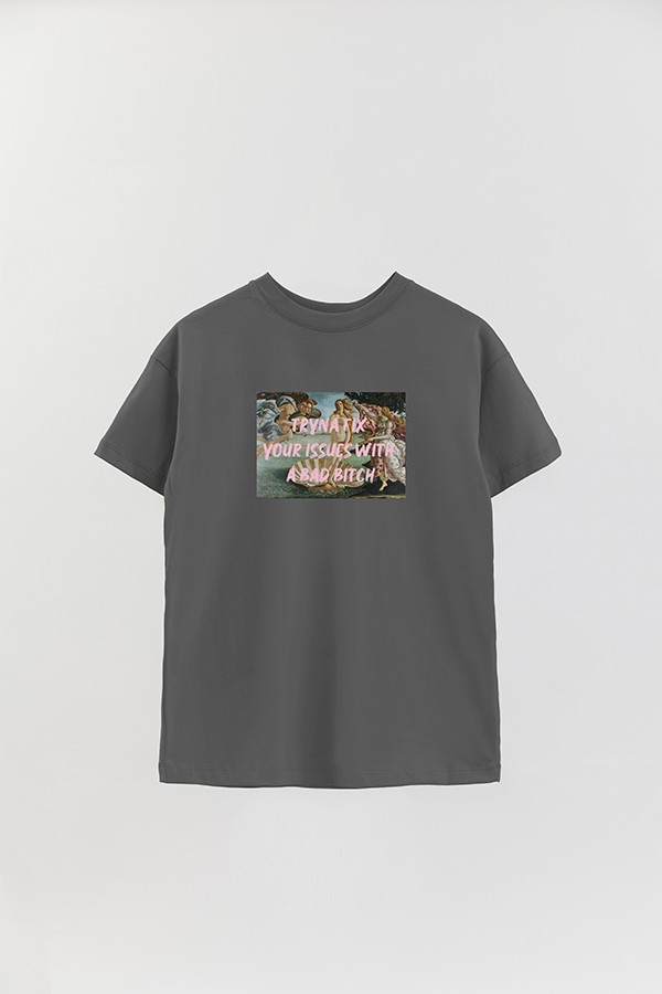 REMERA OVER ESTAMPADA ART COLLECTION 76 TRYNA FIX