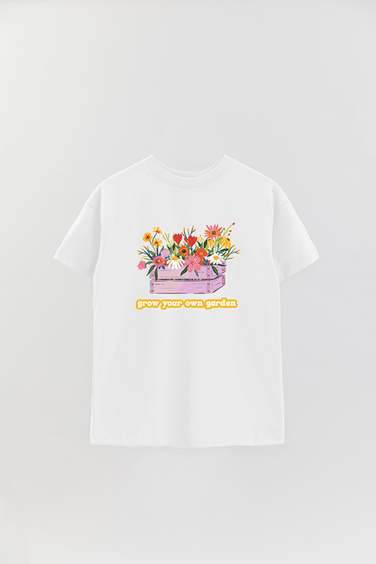 REMERA OVER ESTAMPADA SPR GROW YOUR OWN GARDEN