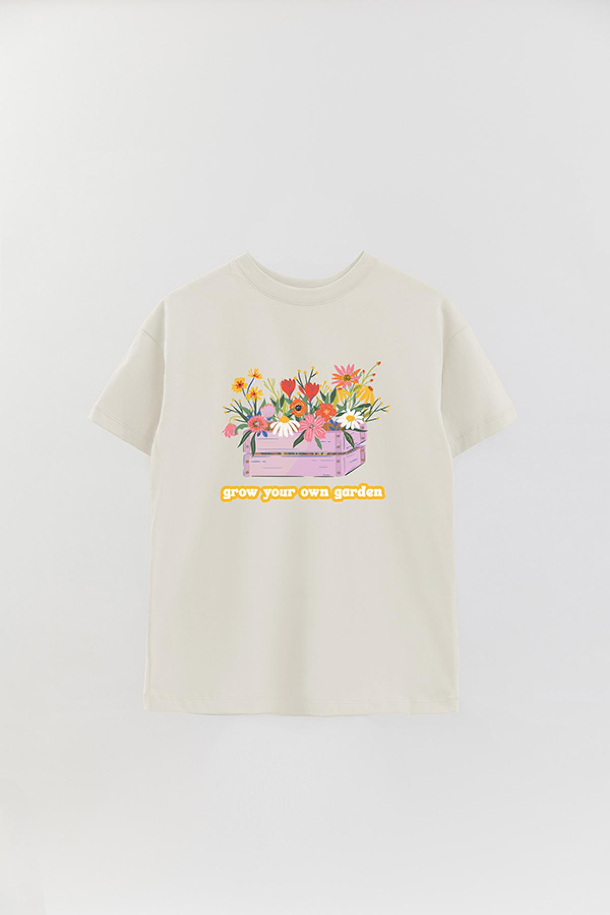 REMERA OVER ESTAMPADA SPR GROW YOUR OWN GARDEN