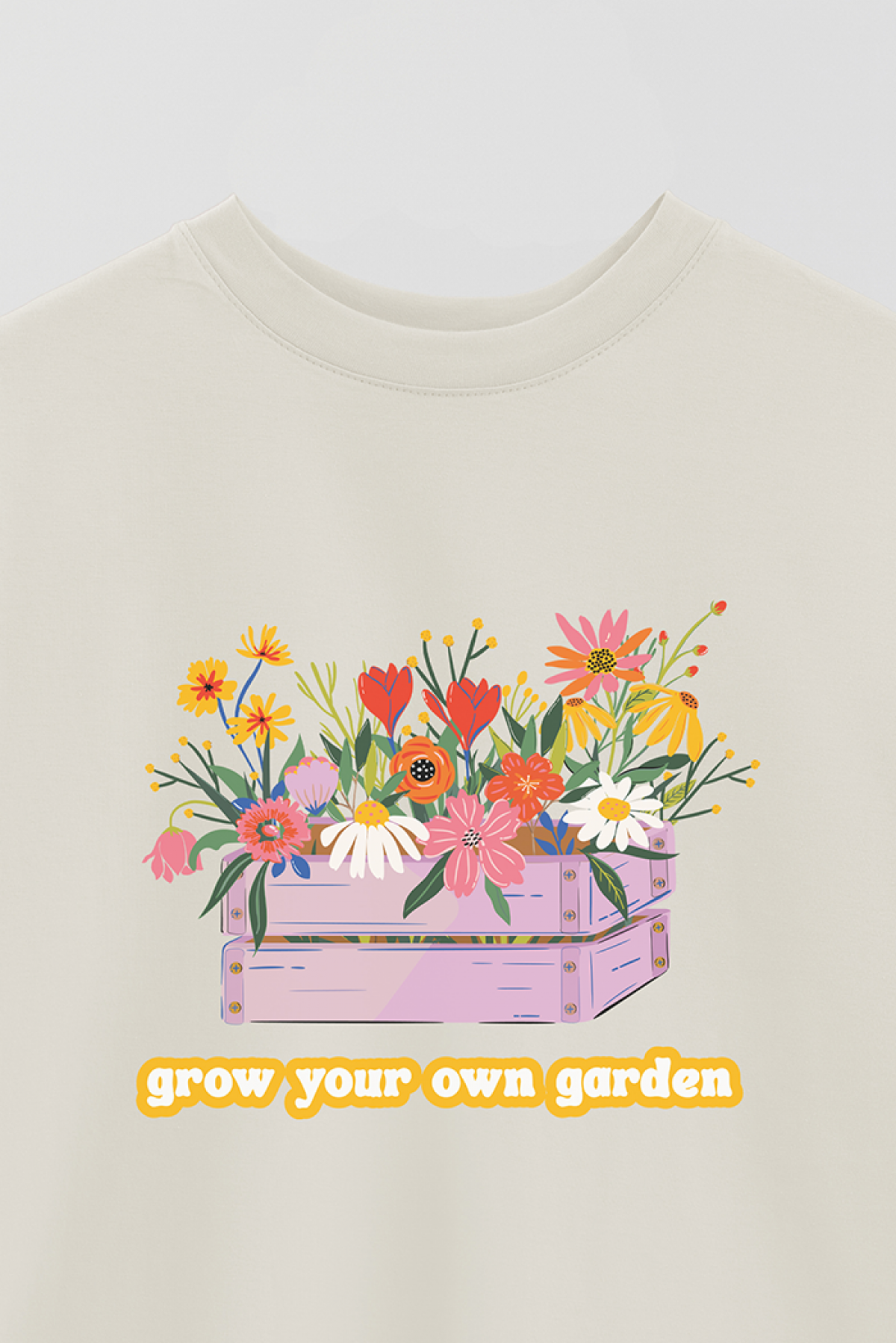 REMERA OVER ESTAMPADA SPR GROW YOUR OWN GARDEN