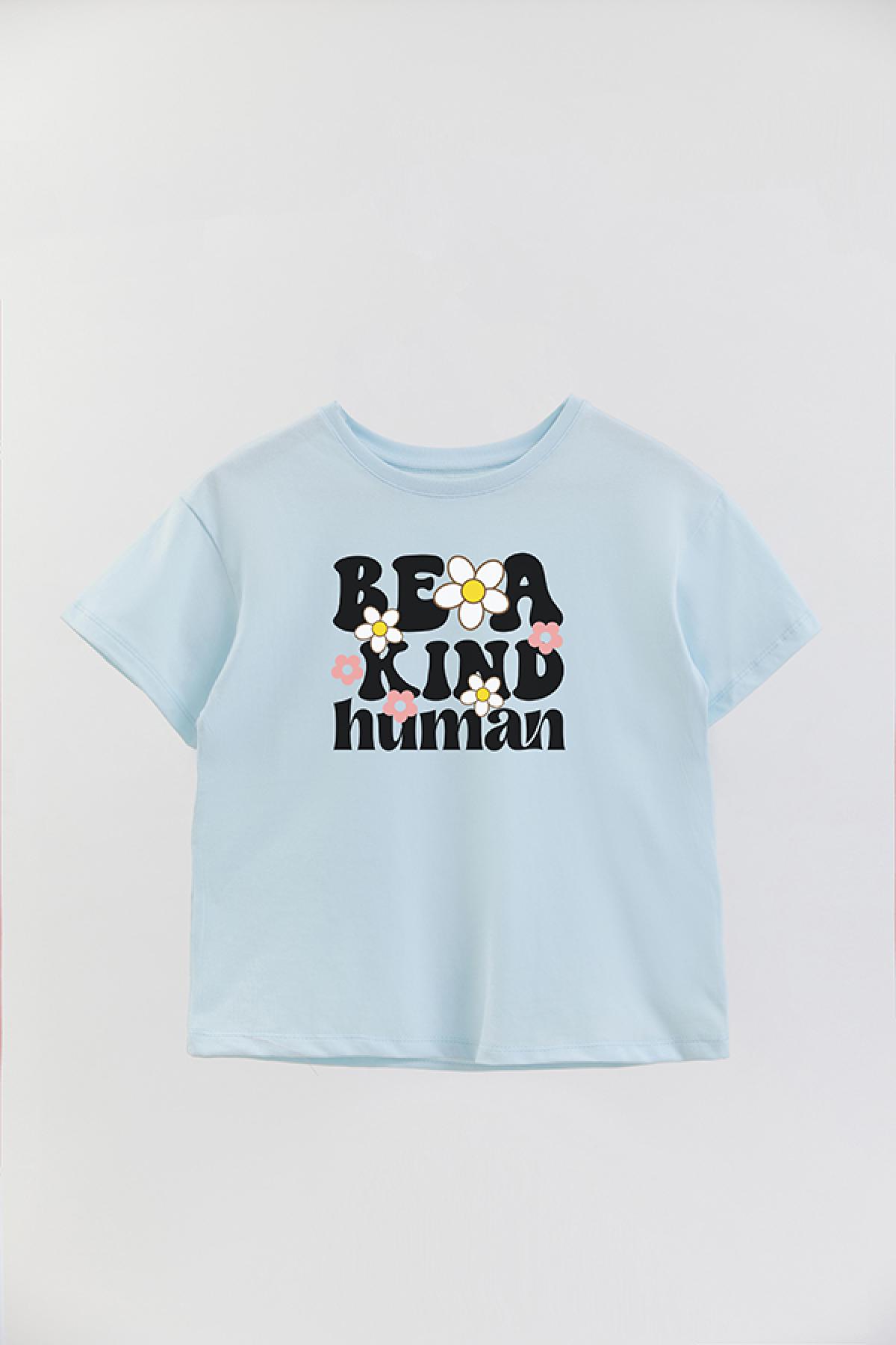 REMERA OVER RT BE A KIND HUMAN