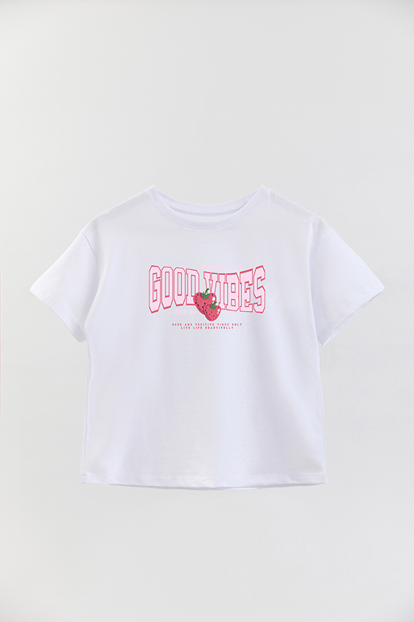 REMERA GIRL OVER SS GOOD VIBES