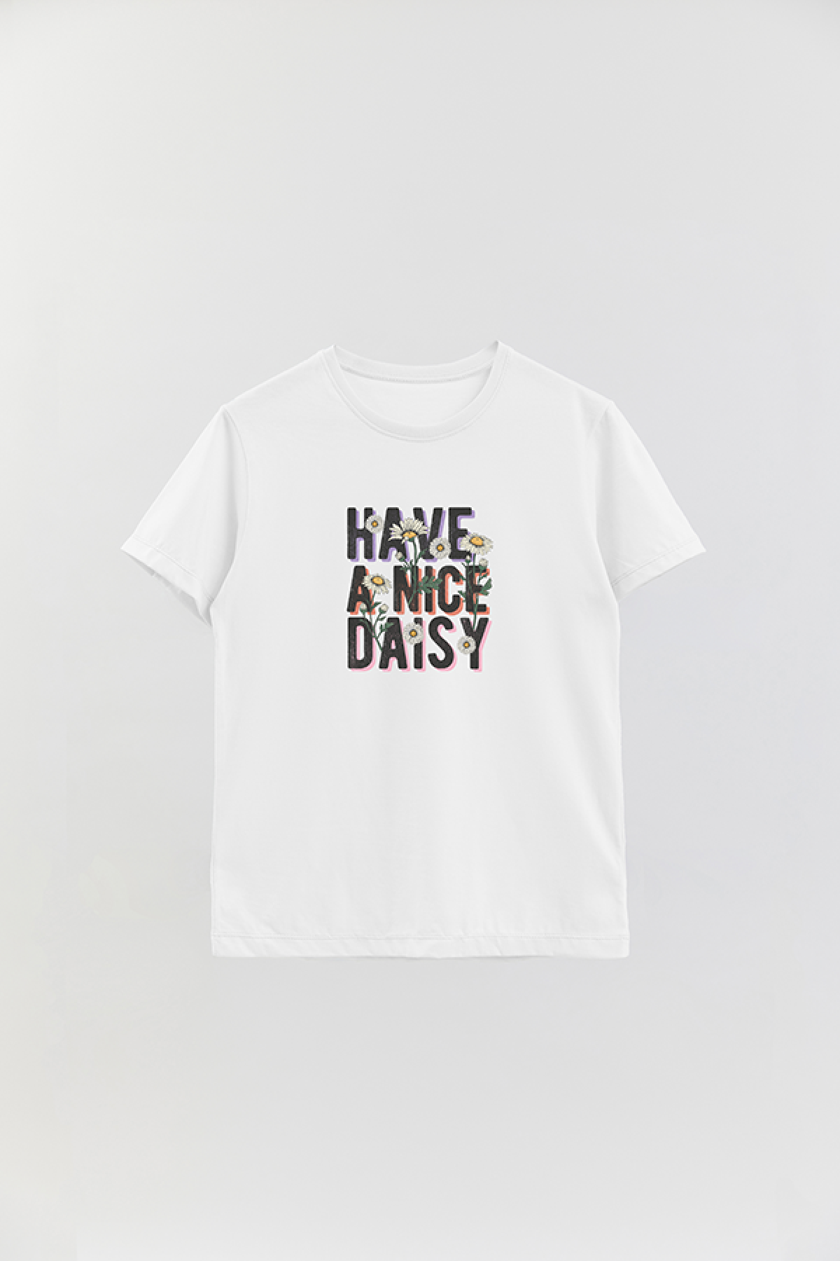 REMERA BASICA ESTAMPADA DS HAVE A NICE DAISY