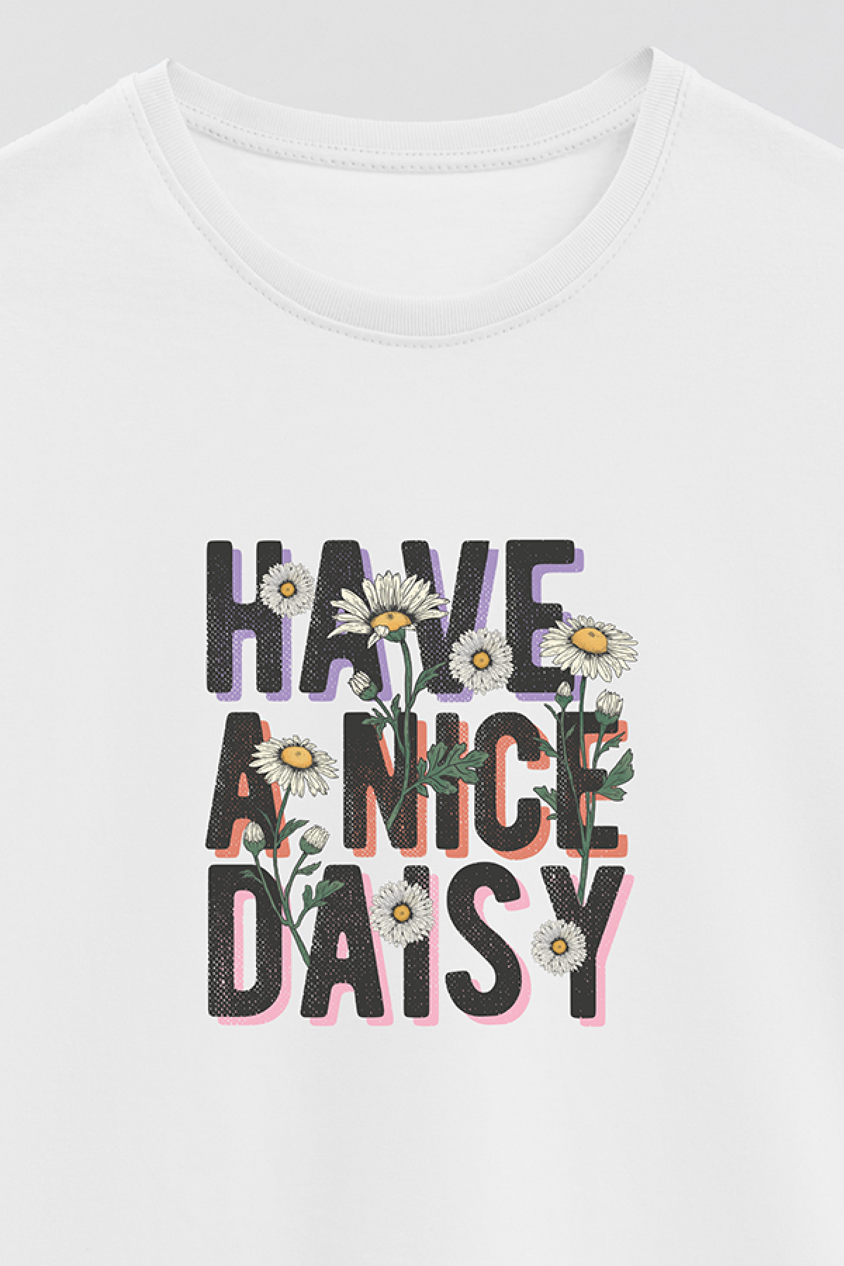 REMERA BASICA ESTAMPADA DS HAVE A NICE DAISY