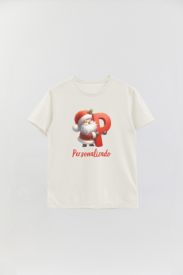 REMERA BASICA ESTAMPADA SANTA LETTERS PERSONALIZADO