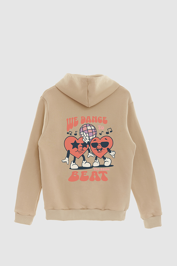 HOODIE ESTAMPADO CARTOON ILLUSTRATION WE DANCE THE SAME BEAT