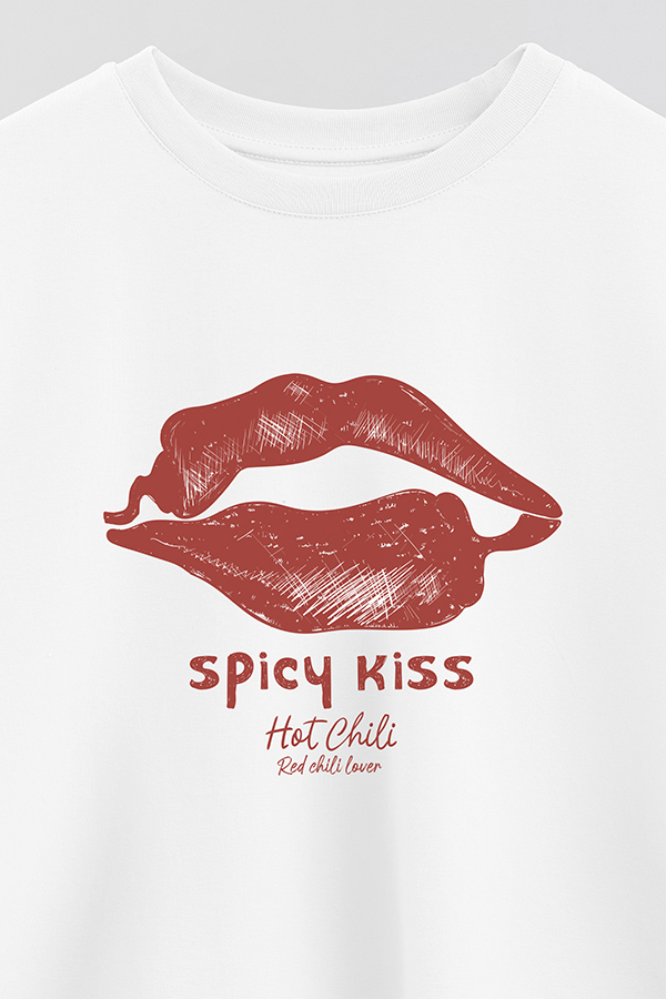 REMERA CROP ESTAMPADA FRSP SPICY KISS