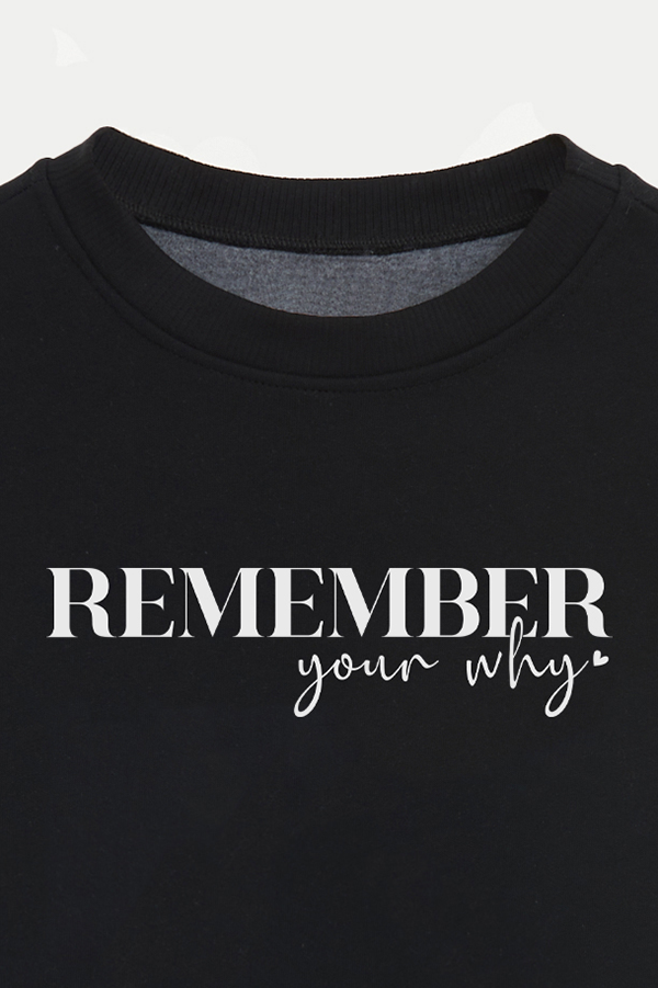 BUZO CROP ESTAMPADO MNM REMEMBER YOUR WHY