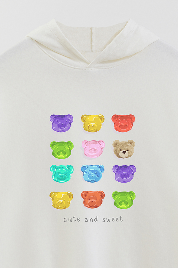 HOODIE RUSTICO KIDS TEDDY CUTE AND SWEET