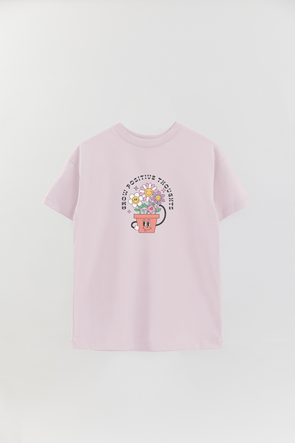 REMERA OVER ESTAMPADA RT2 GROW POSITIVE THOUGHTS