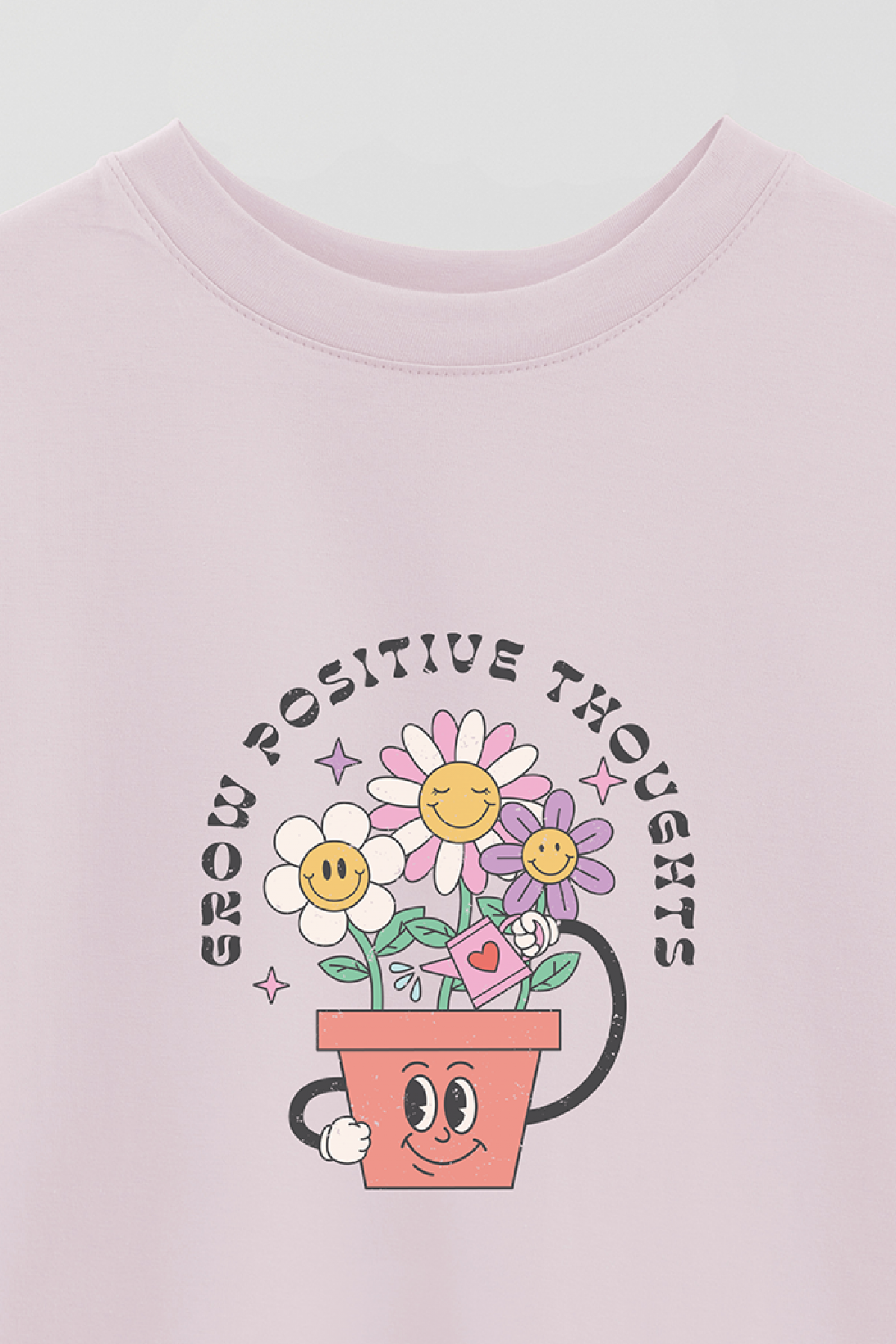 REMERA OVER ESTAMPADA RT2 GROW POSITIVE THOUGHTS