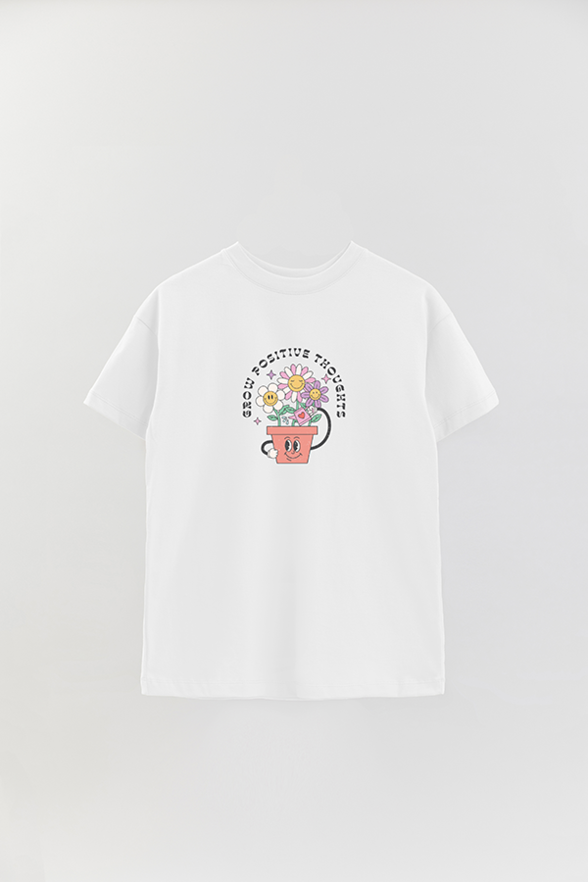 REMERA OVER ESTAMPADA RT2 GROW POSITIVE THOUGHTS